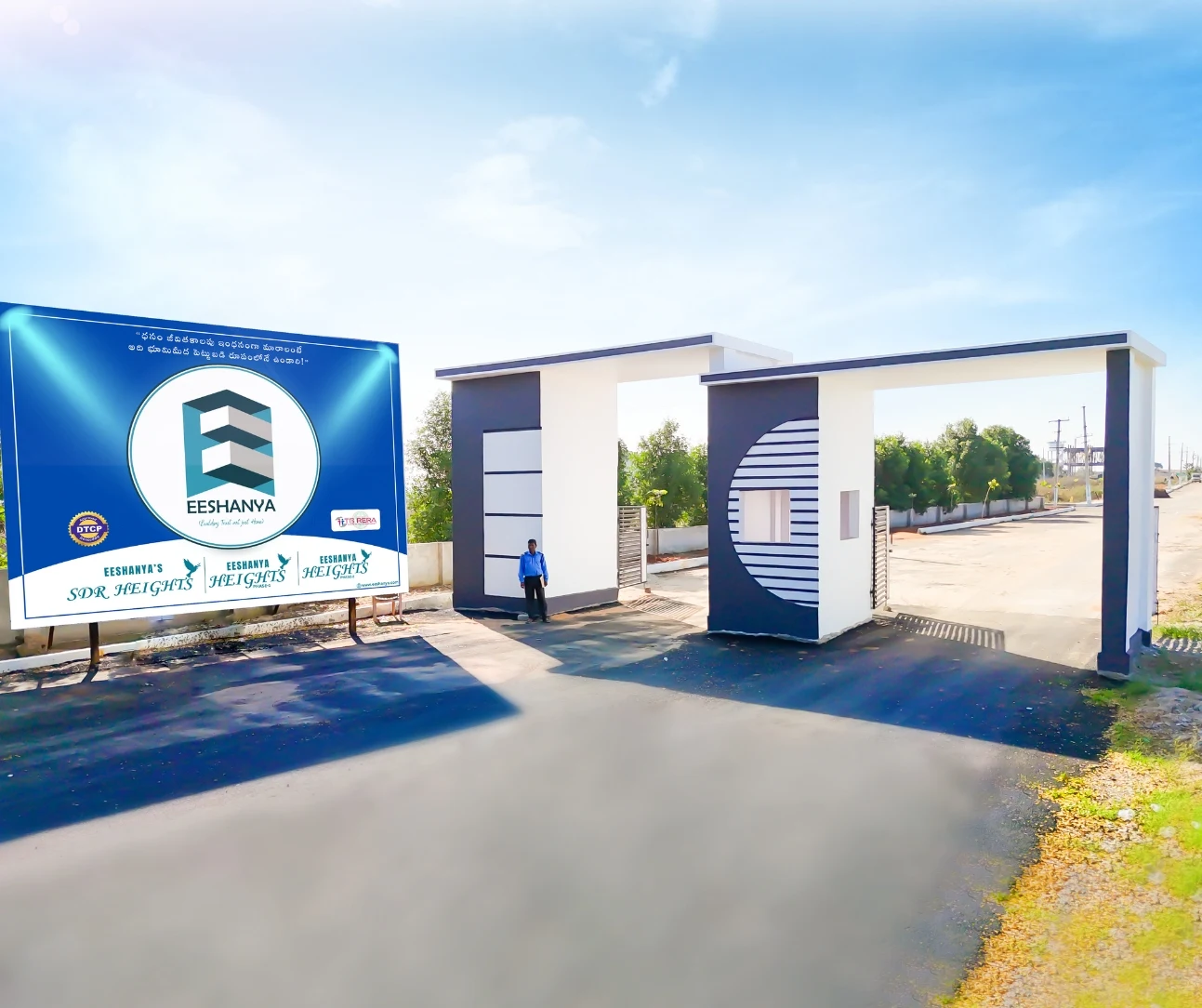 Eeshanya Heights Entrance- Open Plots in Shadnagar , DTCP Approved plots for sale in Shadnagar